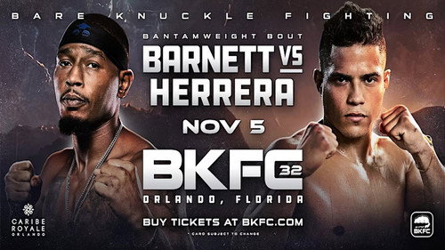 BKFC 32: Reginald Barnett Jr. vs Geane Herrera Backdrop Blur