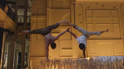 Entre chiens et louves par le Cirque Le Roux au Bon Marché Rive Gauche