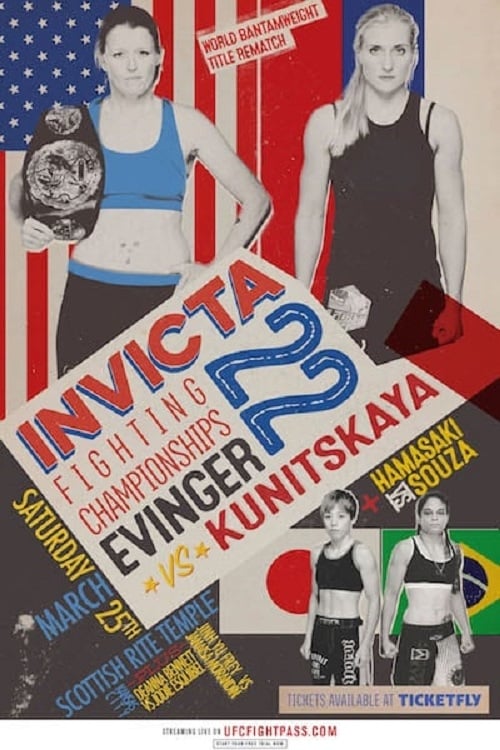 Poster Invicta FC 22: Evinger vs. Kunitskaya II 2017