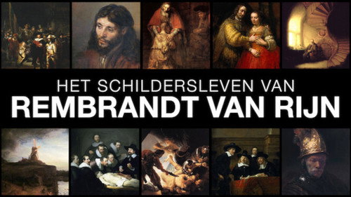 Het schildersleven van Rembrandt van Rijn Backdrop Blur