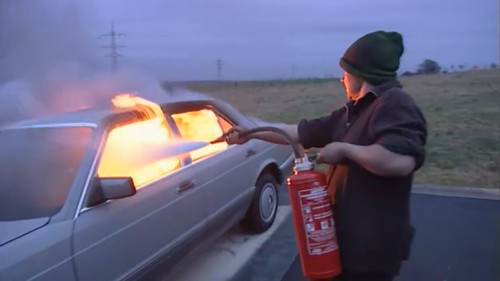 Mercedes flambé