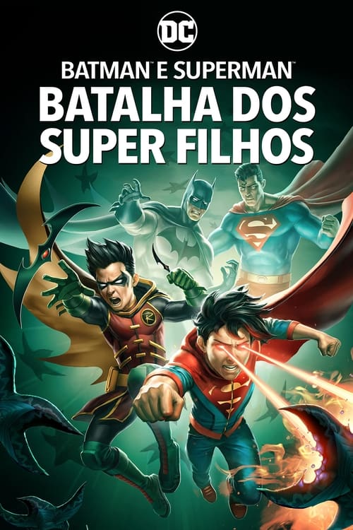Poster do filme Batman e Superman: Batalha dos Super Filhos