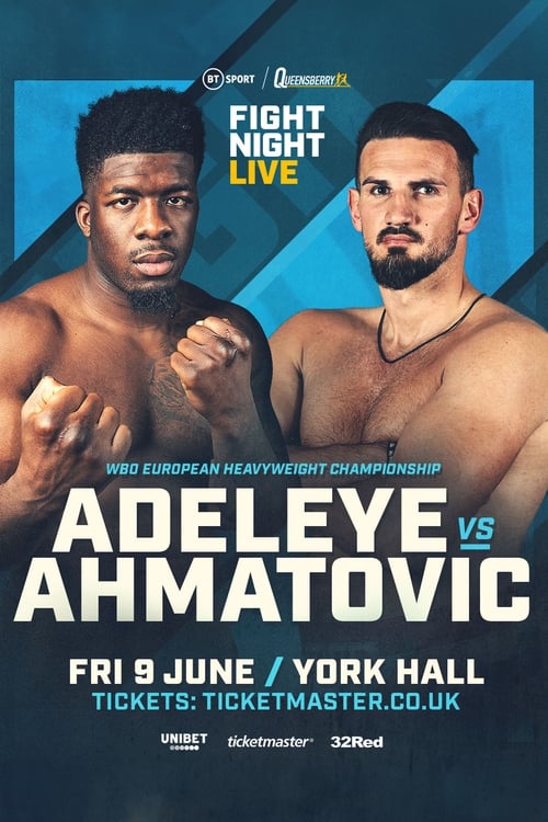 Poster David Adeleye vs. Emir Ahmatovic 2023