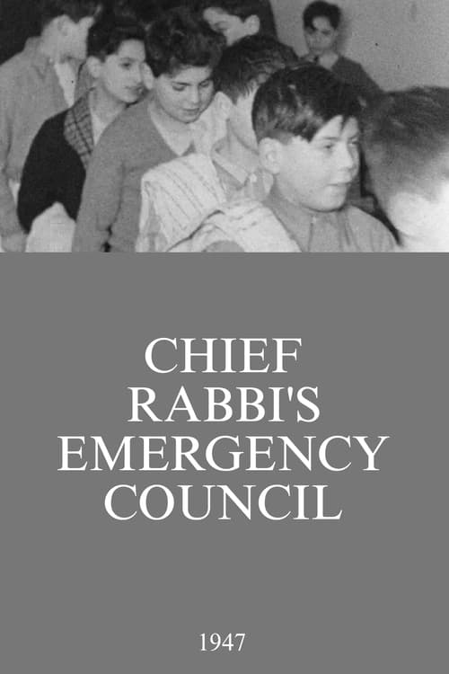 Chief Rabbi's Emergency Council (1947) poster