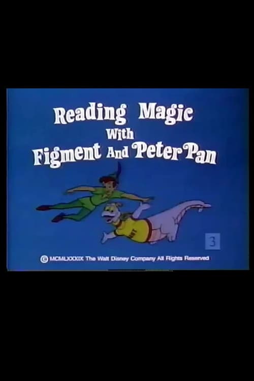 Poster Reading Magic with Figment and Peter Pan 1989