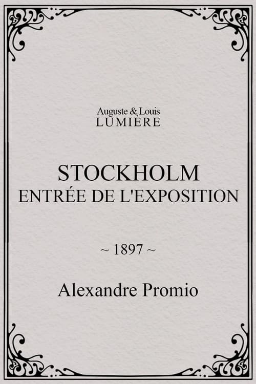 Poster Stockholm, entrée de l'exposition 1897