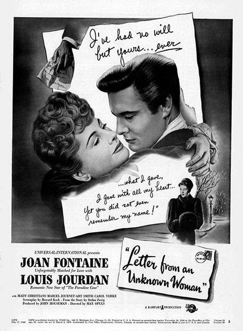 Letter from an Unknown Woman poster