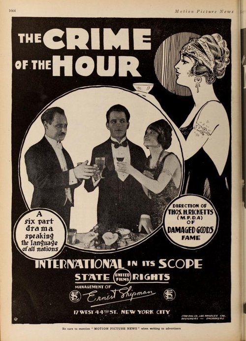 The Crime of the Hour movie poster player