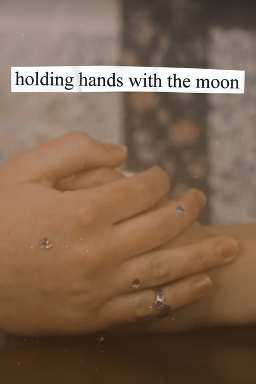 Poster holding hands with the moon 