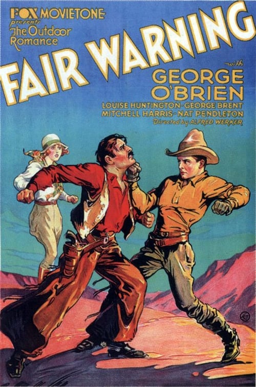Fair Warning (1931) poster