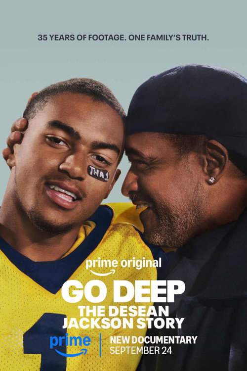 Official movie poster for Go Deep: The DeSean Jackson Story (2026), a documentary film