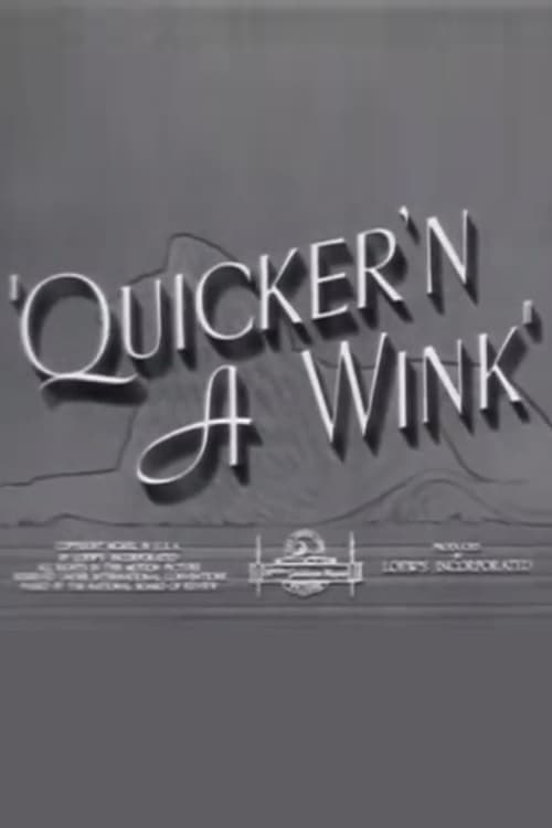 Poster Quicker'n a Wink 1940