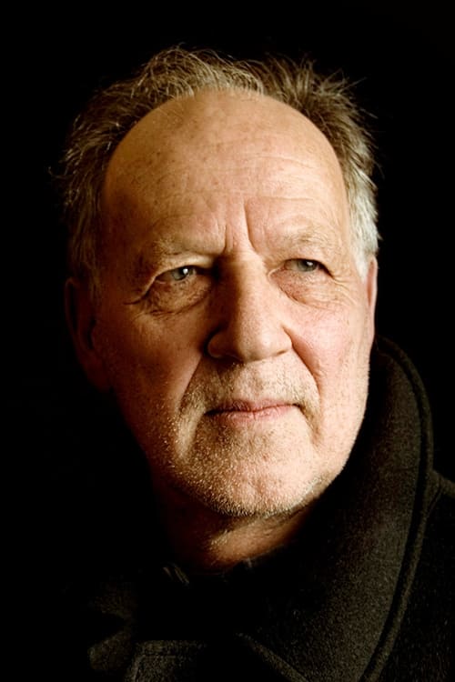 Grootschalige poster van Werner Herzog
