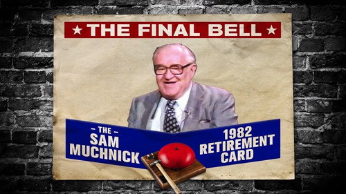 The Final Bell: The Sam Muchnick 1982 Retirement Card Backdrop Blur