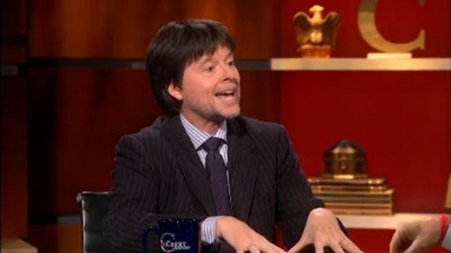 Escena del episodio 23 de la temporada 9 de la serie The Colbert Report
