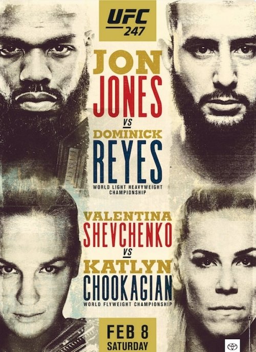 UFC 247: Jones vs Reyes movie poster player