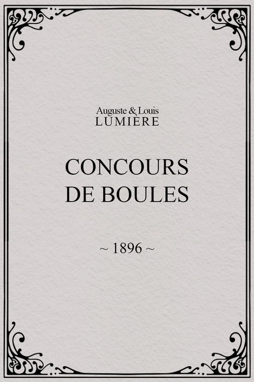 Poster Concours de boules 1896