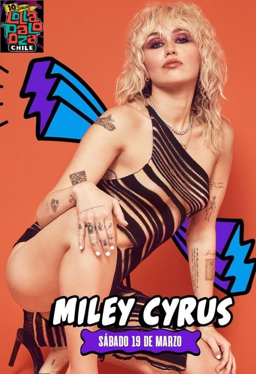 Poster Miley Cyrus - Lollapalooza Chile 2022