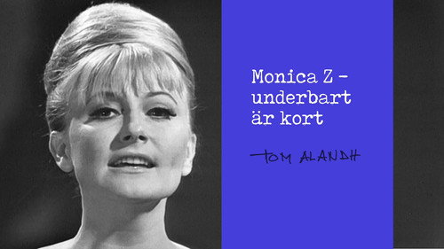 Monica Zetterlund - Underbart är kort Backdrop Blur