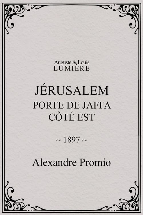 Jérusalem : porte de Jaffa, côté Est