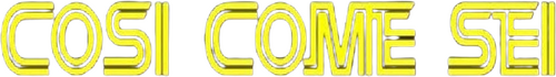 Così come sei
