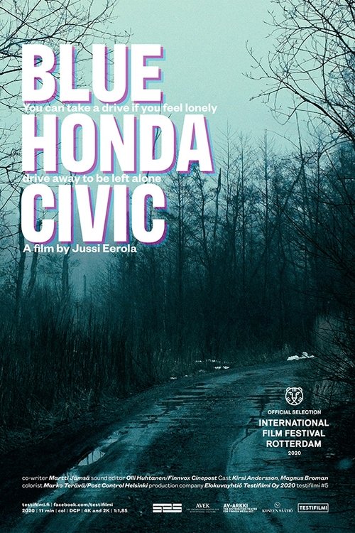 Blue Honda Civic 2020