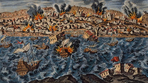 1755 - Die Katastrophe von Lissabon Backdrop Blur