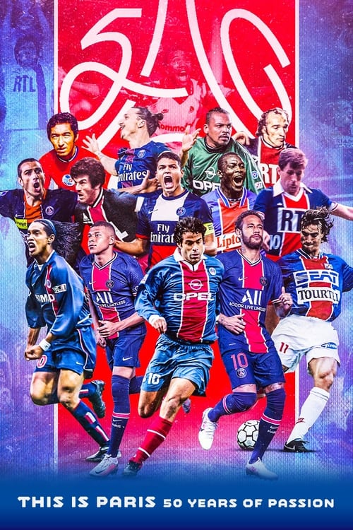 Poster PSG City of Lights, 50 years of legend