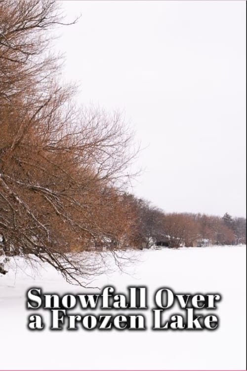 Snowfall Over a Frozen Lake