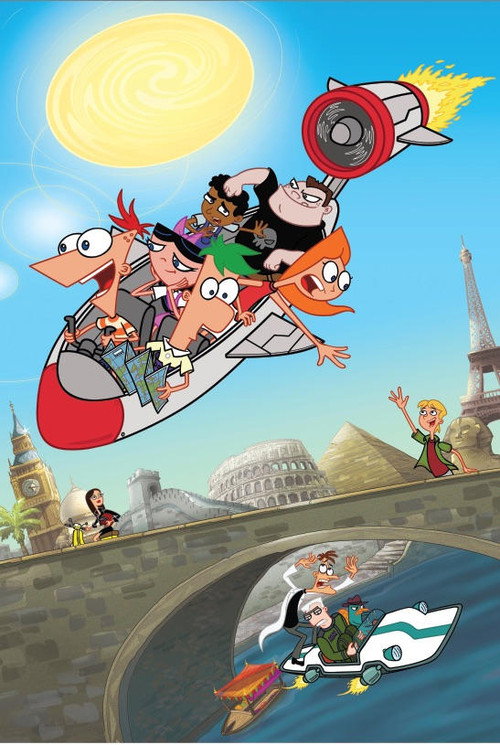 Affiche de Phinéas et Ferb Le Tour Du Monde En Un Jour