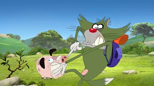 Escena del episodio 9 de la temporada 4 de Oggy et les Cafards