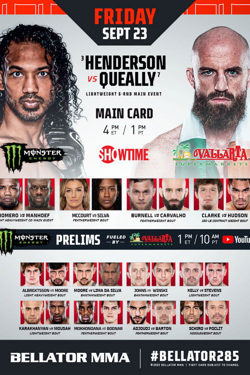Bellator 285: Henderson vs. Queally poster