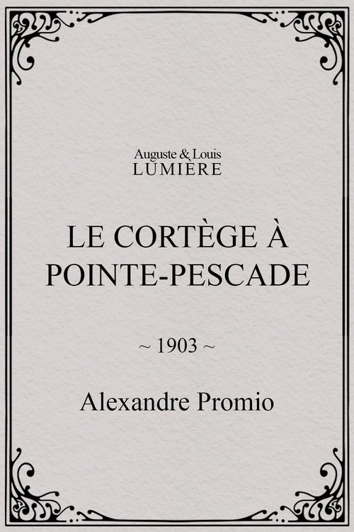 Le cortège à Pointe-Pescade