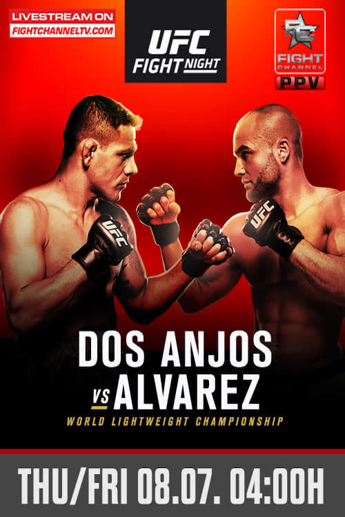 Poster UFC Fight Night 90: Dos Anjos vs. Alvarez 2016