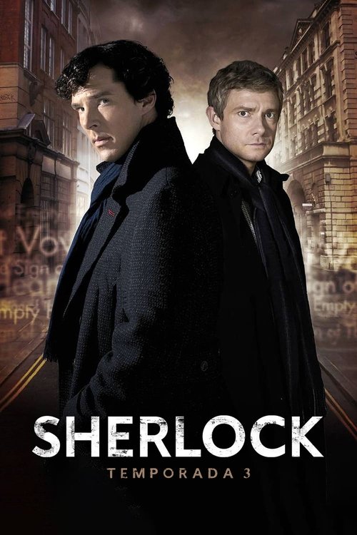 Ver temporada 3 de Sherlock Póster de la temporada 3 de la serie Sherlock