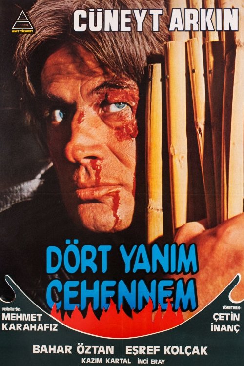 Dört Yanım Cehennem movie poster player