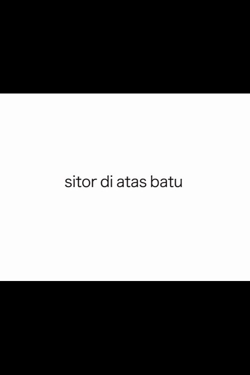 Sitor di Atas Batu