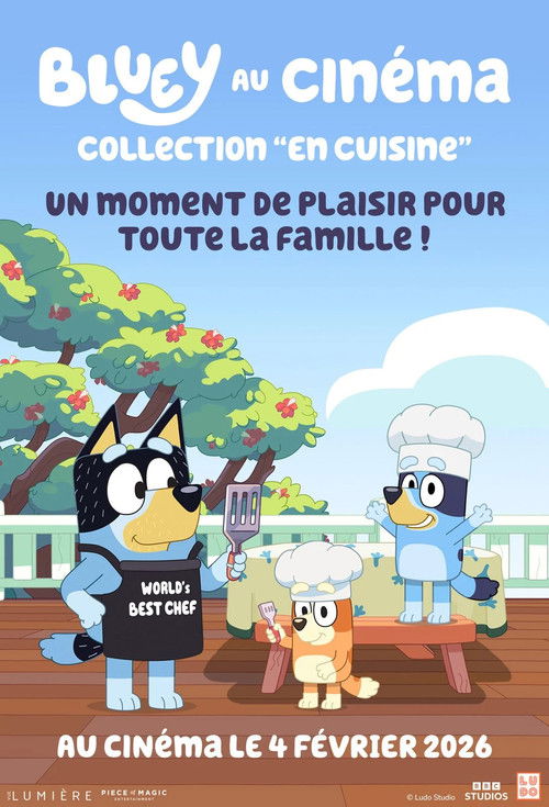Affiche du film Bluey au cinéma: Collection “En Cuisine”
