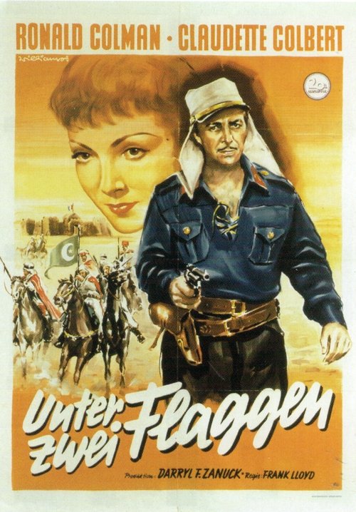 Unter zwei Flaggen movie poster player