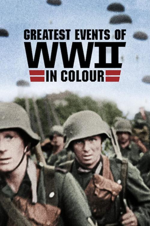 Eventos de la Segunda Guerra Mundial a todo color poster