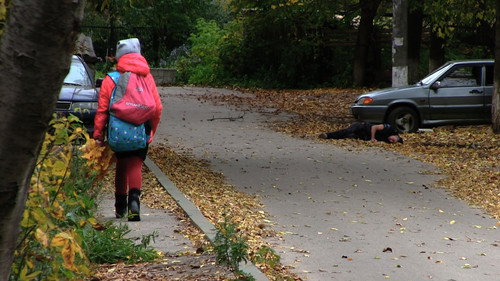 Autumn on Shakespeare Street Backdrop Blur
