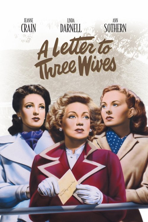 Grootschalige poster van A Letter to Three Wives