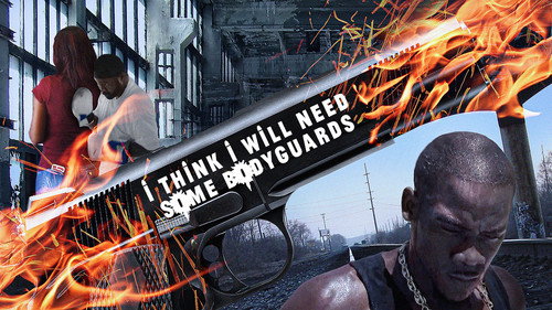 I Think I Will Need Some Bodyguards Backdrop Blur