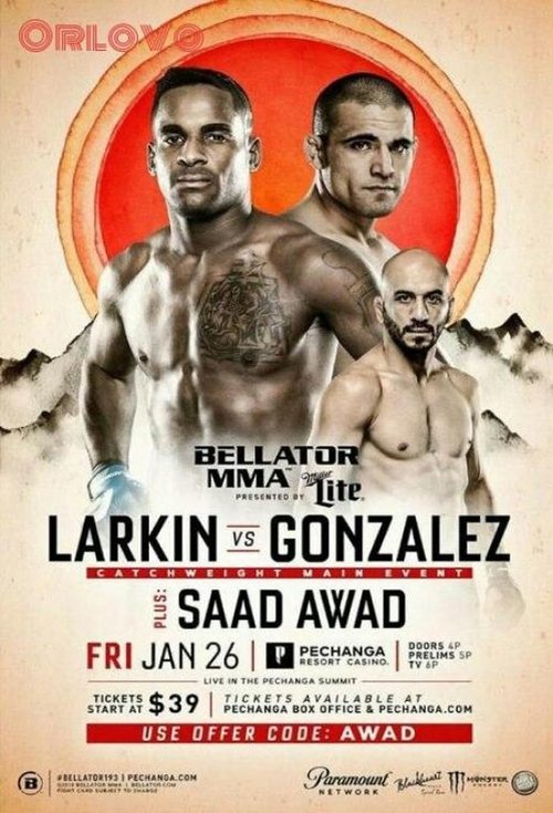 Schauen Bellator 193: Larkin vs. Gonzalez On-line Streaming