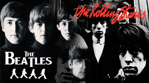 Beatles vs. Stones Backdrop Blur