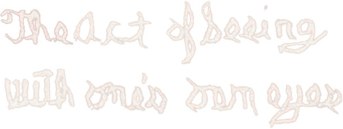 The Act of Seeing with One's Own Eyes Logo