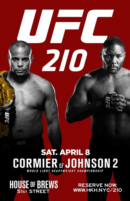 UFC 210: Cormier vs. Johnson 2 Preliminary Fights movie poster player