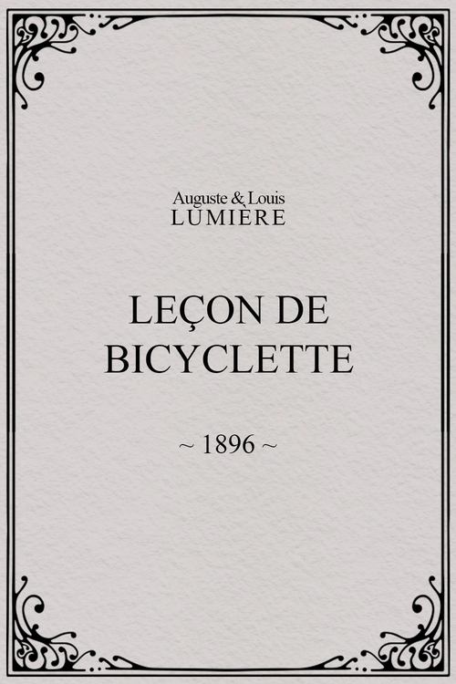 Leçon de bicyclette