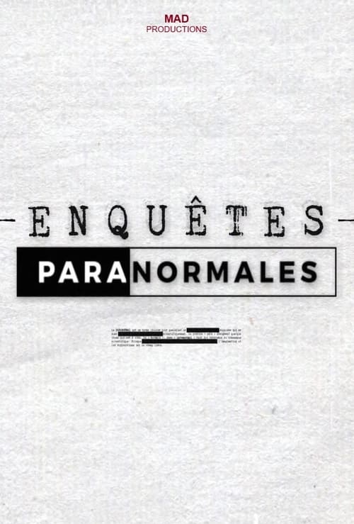 Poster Enquêtes paranormales