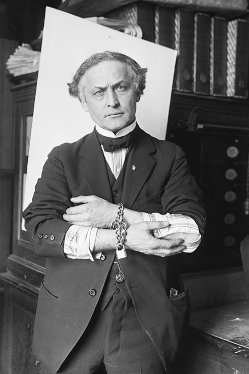 Grootschalige poster van Harry Houdini